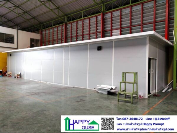 งานกั้นห้องผลิตเจล ถุงมือ หน้ากากอนามัย ภายในโกดัง ขนาด 5.40x18x2.85 เมตร - Image 13