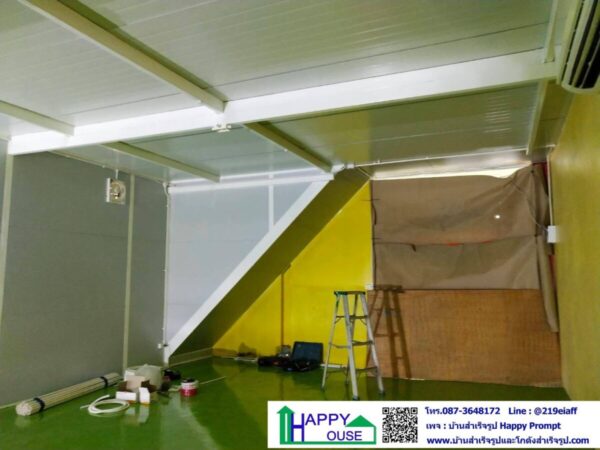 งานกั้นห้องผลิตเจล ถุงมือ หน้ากากอนามัย ภายในโกดัง ขนาด 5.40x18x2.85 เมตร - Image 14