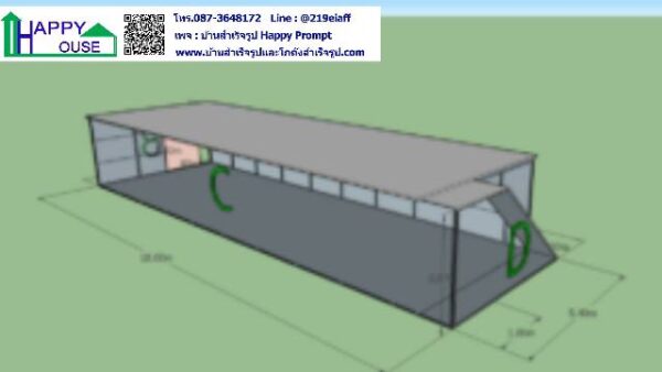 งานกั้นห้องผลิตเจล ถุงมือ หน้ากากอนามัย ภายในโกดัง ขนาด 5.40x18x2.85 เมตร - Image 16