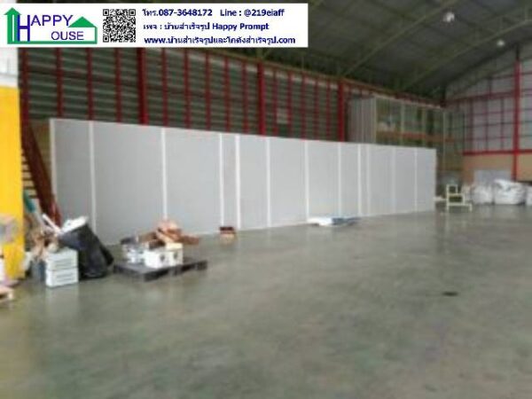 งานกั้นห้องผลิตเจล ถุงมือ หน้ากากอนามัย ภายในโกดัง ขนาด 5.40x18x2.85 เมตร - Image 17