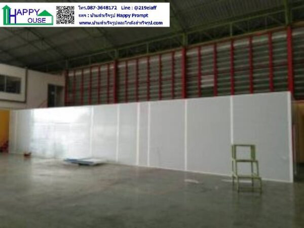งานกั้นห้องผลิตเจล ถุงมือ หน้ากากอนามัย ภายในโกดัง ขนาด 5.40x18x2.85 เมตร - Image 18