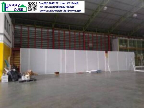 งานกั้นห้องผลิตเจล ถุงมือ หน้ากากอนามัย ภายในโกดัง ขนาด 5.40x18x2.85 เมตร - Image 20