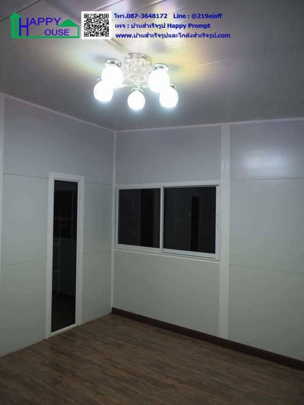บ้านสำเร็จรูป MK-44 ขนาด 7.28x7.28x2.87 เมตร  2ห้องนอน 1ห้องครัว 1ห้องโถง 1ห้องน้ำ (ลูกค้าทำเอง) - Image 8