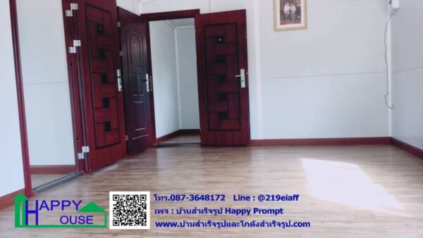 บ้านสำเร็จรูป MK-44 ขนาด 7.28x7.28x2.87 เมตร  2ห้องนอน 1ห้องครัว 1ห้องโถง 1ห้องน้ำ (ลูกค้าทำเอง) - Image 12