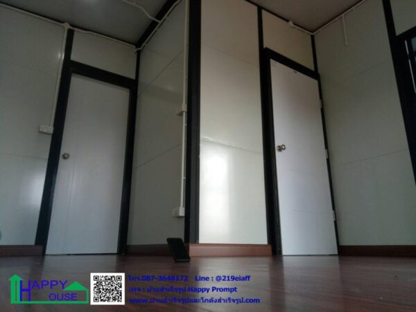 บ้านสำเร็จรูป MK-25 ขนาด 3.64x7.28x2.87 เมตร 1ห้องนอน  1ห้องโถง 1ห้องน้ำ พร้อมชายคายื่นหน้า-หลัง - Image 9