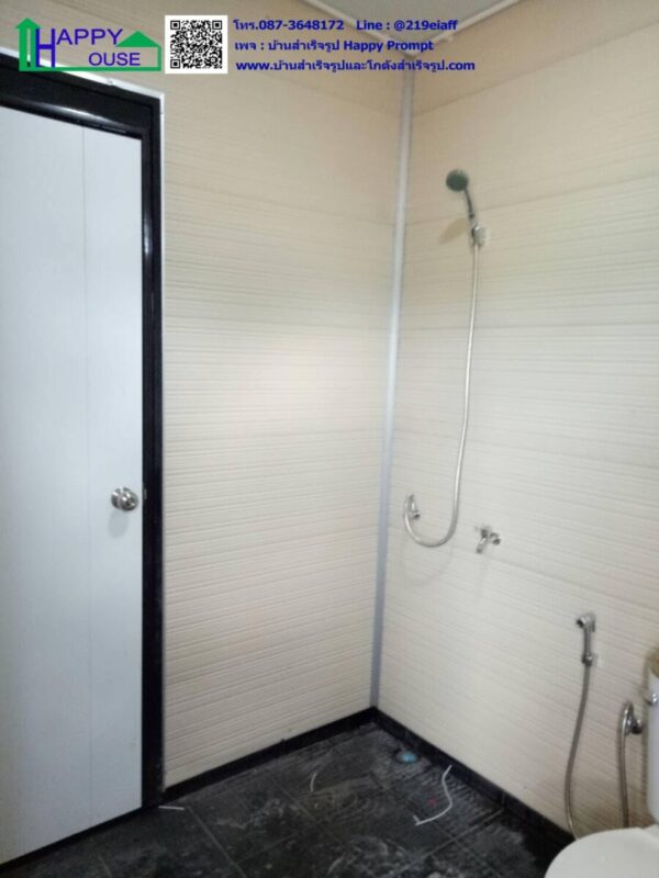 บ้านสำเร็จรูป MK-25 ขนาด 3.64x7.28x2.87 เมตร 1ห้องนอน  1ห้องโถง 1ห้องน้ำ พร้อมชายคายื่นหน้า-หลัง - Image 13