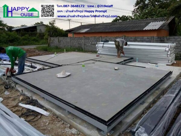 บ้านสำเร็จรูป MK-25 ขนาด 3.64x7.28x2.87 เมตร 1ห้องนอน  1ห้องโถง 1ห้องน้ำ พร้อมชายคายื่นหน้า-หลัง - Image 21