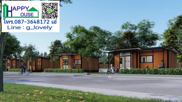 แบบบ้านโมเดิร์นลายไม้สไตล์รีสอร์ท 1 ห้องนอน - Image 2