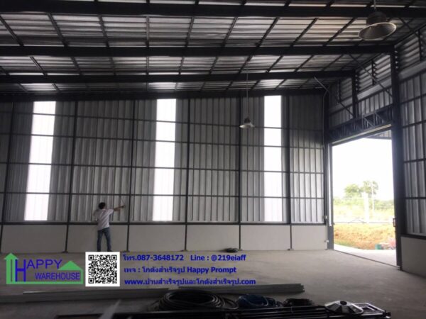 โกดังสำเร็จรูป HW-C 15x24x6 เมตร - Image 4