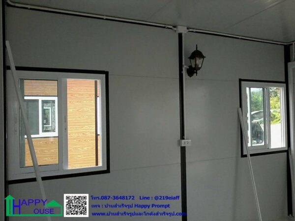 บ้านสำหรับผู้สูงอายุ ผนังลายอิฐ และผนังลายไม้  MK-23 ขนาด 3.60x5.40 ม. - Image 8