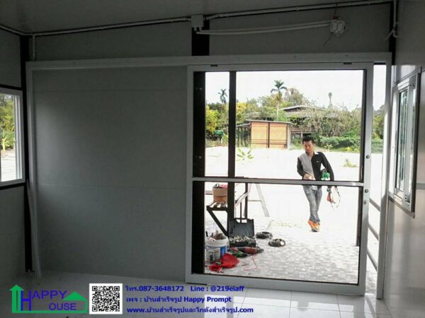 บ้านสำหรับผู้สูงอายุ ผนังลายอิฐ และผนังลายไม้  MK-23 ขนาด 3.60x5.40 ม. - Image 7
