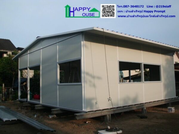 บ้านสำเร็จรูป ผนังหลังคากันร้อน Sanwich Panal ขนาด 7.20x7.20 เมตร - Image 2