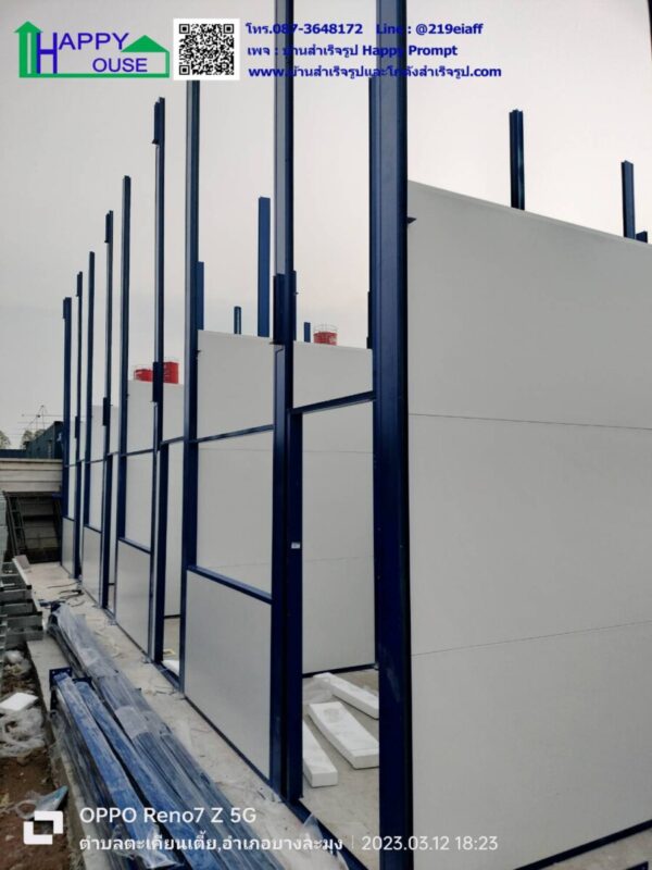 บ้านพักคนงานสำเร็จรูป 2 ชั้น 32 ห้อง ขนาด 8.1 x 48.60 เมตร - Image 33