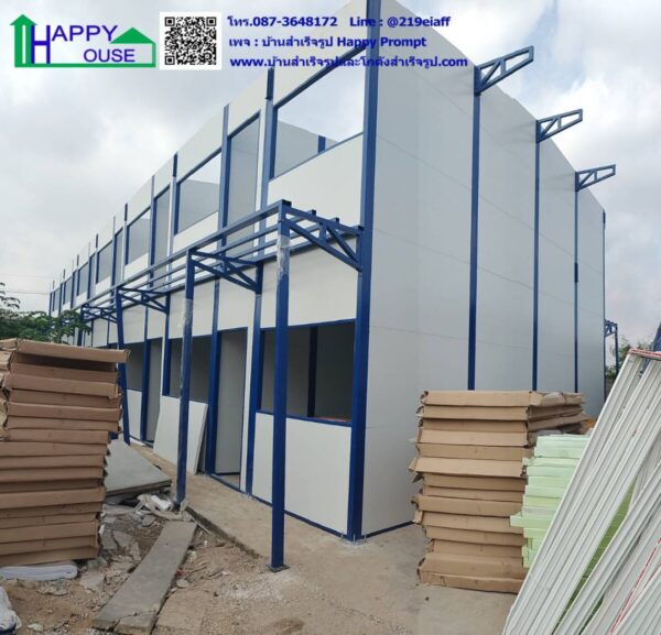 บ้านพักคนงานสำเร็จรูป 2 ชั้น 32 ห้อง ขนาด 8.1 x 48.60 เมตร - Image 18
