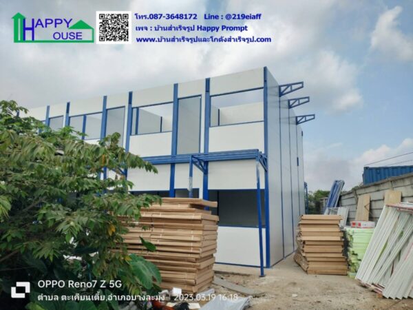 บ้านพักคนงานสำเร็จรูป 2 ชั้น 32 ห้อง ขนาด 8.1 x 48.60 เมตร - Image 21