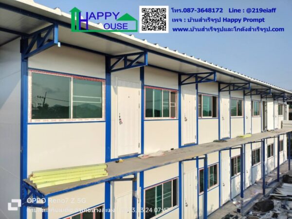 บ้านพักคนงานสำเร็จรูป 2 ชั้น 32 ห้อง ขนาด 8.1 x 48.60 เมตร - Image 7
