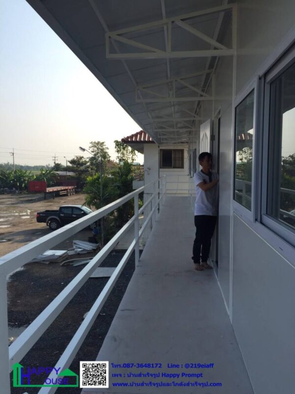 บ้านพักคนงาน 2 ชั้น 8 ห้อง ขนาด 3.60 x 3.60 เมตร - Image 5