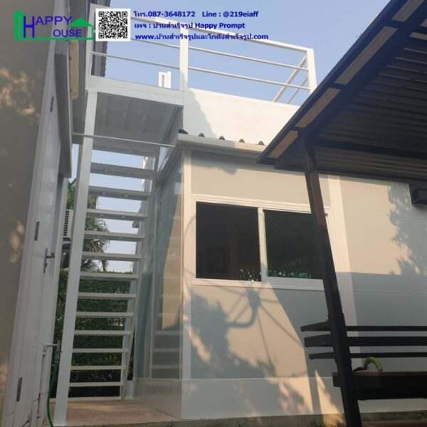 บ้านพักระเบียงชมวิวในสวนริมแม่น้ำ ขนาด 3.6x3.6 เมตร - Image 2
