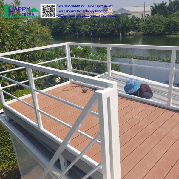 บ้านพักระเบียงชมวิวในสวนริมแม่น้ำ ขนาด 3.6x3.6 เมตร - Image 3