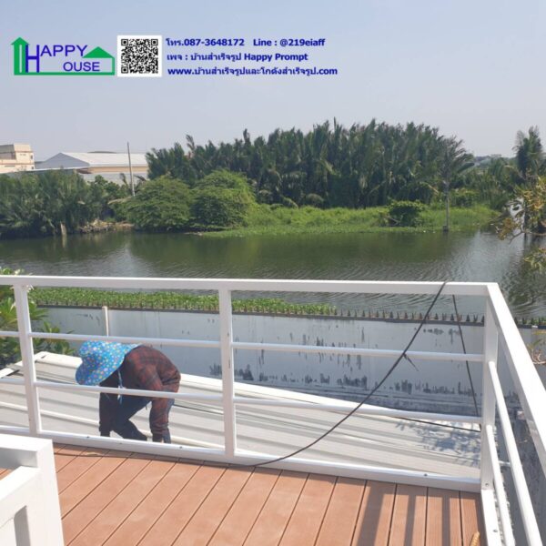 บ้านพักระเบียงชมวิวในสวนริมแม่น้ำ ขนาด 3.6x3.6 เมตร - Image 4