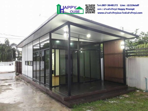 บ้านพักส่วนตัวสำหรับผู้สูงอายุ ผนัง-หลังคากันร้อนepsโฟม MK25 ขนาด 3.60×9 เมตร พร้อมระเบียงพักผ่อน - Image 2