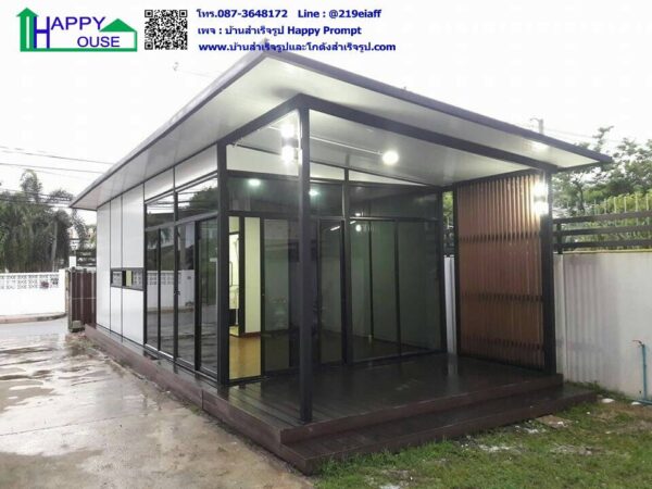 บ้านพักส่วนตัวสำหรับผู้สูงอายุ ผนัง-หลังคากันร้อนepsโฟม MK25 ขนาด 3.60×9 เมตร พร้อมระเบียงพักผ่อน - Image 6