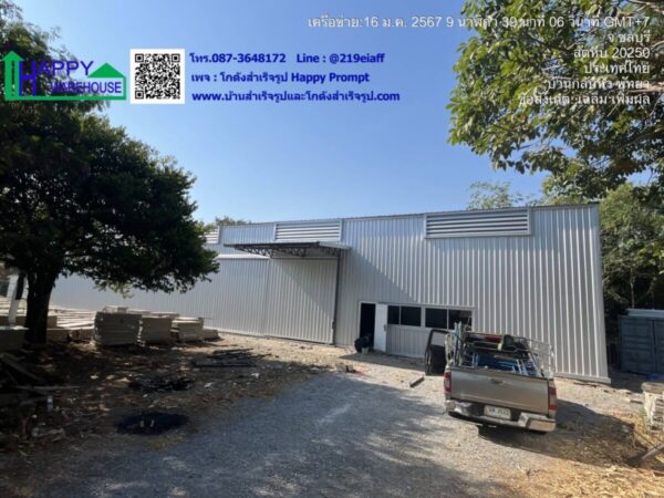 ผลงานโกดังสำเร็จรูป ขนาด 15x40x6 เมตร - Image 3