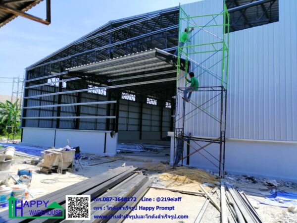 ผลงานโกดังสำเร็จรูป HW-HC 24x42x7.32 m. - Image 3