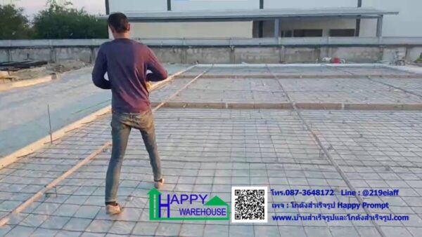 คลังสินค้า โกดังเก็บของ HW-HC 24x35x6 ม. พร้อมกันสาดขนาดใหญ่ เพื่อให้รถจอดลงของได้แม้ขณะฝนตก อีกทั้งยังทำให้อาคารดูโปร่ง โล่ง สบาย - Image 26