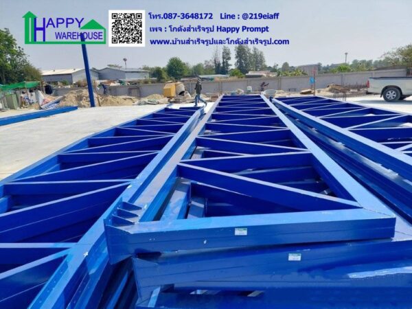 คลังสินค้า โกดังเก็บของ HW-HC 24x35x6 ม. พร้อมกันสาดขนาดใหญ่ เพื่อให้รถจอดลงของได้แม้ขณะฝนตก อีกทั้งยังทำให้อาคารดูโปร่ง โล่ง สบาย - Image 28