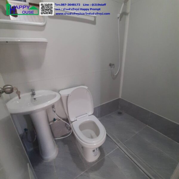 บ้านสำเร็จรูป ขนาด 3.6x4.5 เมตร พร้อมห้องน้ำ และกันสาดหน้าบ้าน - Image 7