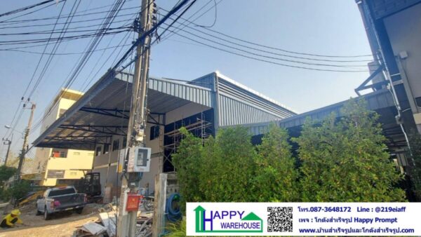 โกดัง-คลังสินค้า ขนาดกว้าง 20 ม. ยาว 24 ม. สูง 7 ม. พร้อมออฟฟิศชั้นลอย 80 ตรม. - Image 12