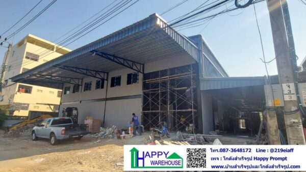 โกดัง-คลังสินค้า ขนาดกว้าง 20 ม. ยาว 24 ม. สูง 7 ม. พร้อมออฟฟิศชั้นลอย 80 ตรม. - Image 19