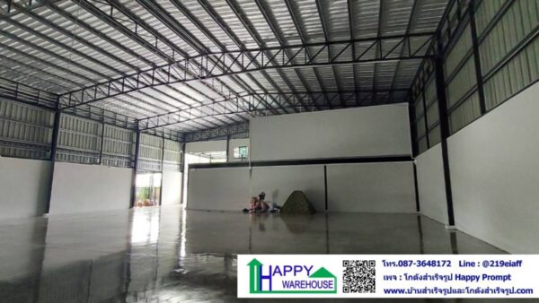 โกดัง-คลังสินค้า ขนาดกว้าง 20 ม. ยาว 24 ม. สูง 7 ม. พร้อมออฟฟิศชั้นลอย 80 ตรม. - Image 6