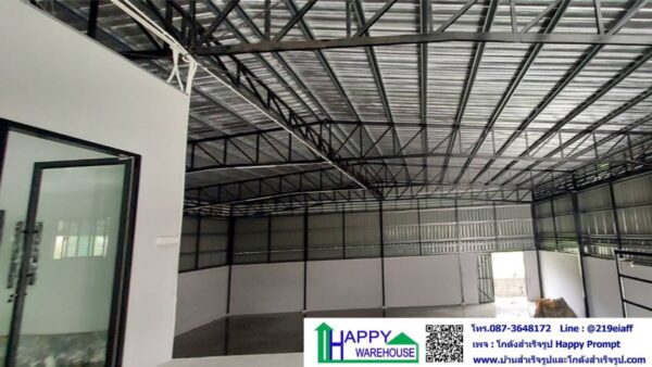 โกดัง-คลังสินค้า ขนาดกว้าง 20 ม. ยาว 24 ม. สูง 7 ม. พร้อมออฟฟิศชั้นลอย 80 ตรม. - Image 8