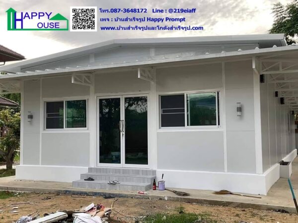 ออฟฟิศพร้อมห้องเก็บของสำเร็จรูป ผนัง-หลังคา eps กันความร้อน ขนาด 7.20x16.20x3.10 ม. - Image 2