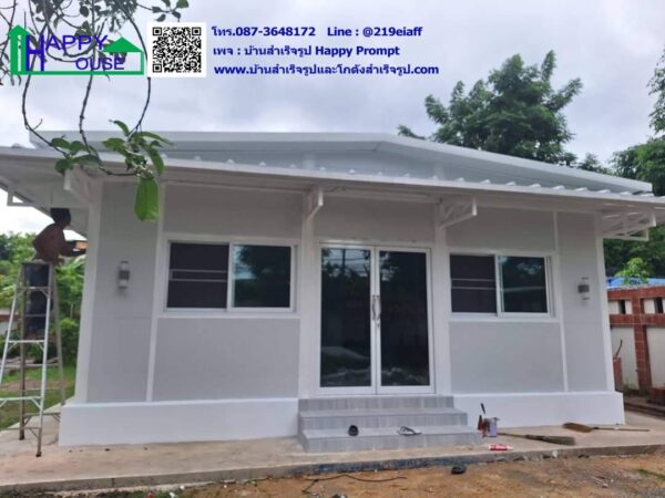 ออฟฟิศพร้อมห้องเก็บของสำเร็จรูป ผนัง-หลังคา eps กันความร้อน ขนาด 7.20x16.20x3.10 ม. - Image 3