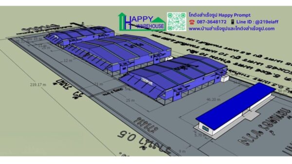 โครงการโกดังให้เช่าจำนวน 3 หลัง พื้นที่ 4,500 ตรม. ขนาด 25x45x7.2 m จำนวน 2 หลัง  ขนาด 50x45x7.2 m จำนวน 1 หลัง - Image 4