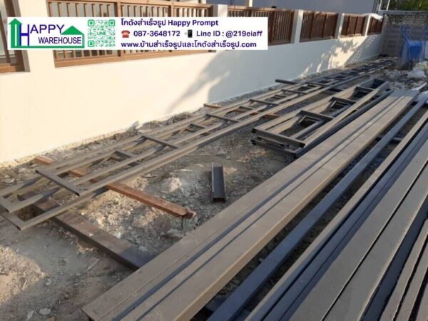 อาคาร 2ชั้น โครงสร้างเหล็ก ขนาด 3×15 ม. และอาคาร 1ชั้น ขนาด 3×6 ม - Image 11