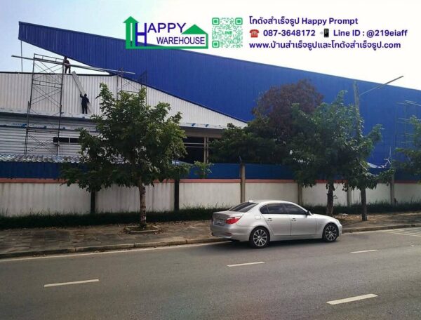 ผลงานโกดังสำเร็จรูป HW-HC 60x30x8 ม. หน้างาน ต.ทับมา จ.ระยอง - Image 3