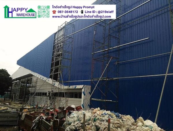 ผลงานโกดังสำเร็จรูป HW-HC 60x30x8 ม. หน้างาน ต.ทับมา จ.ระยอง - Image 5