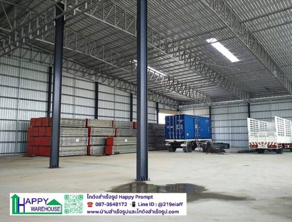 ผลงานโกดังสำเร็จรูป HW-HC 60x30x8 ม. หน้างาน ต.ทับมา จ.ระยอง - Image 8