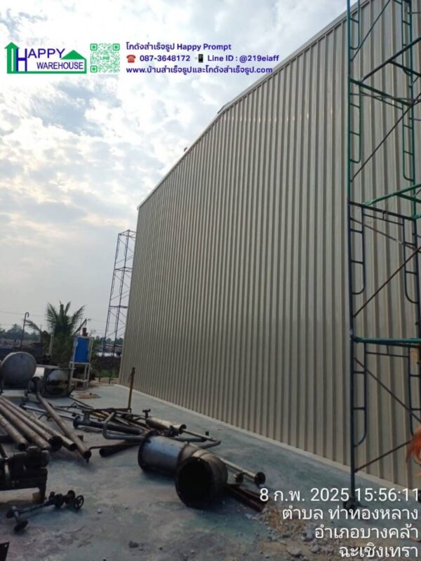 โรงงานผลิตภาชนะจากวัสดุธรรมชาติ หลังที่ 3  HW-HC 15x54x7.8 ม. พร้อมกันสาด 54×6 ม. บางคล้า ฉะเชิงเทรา - Image 11