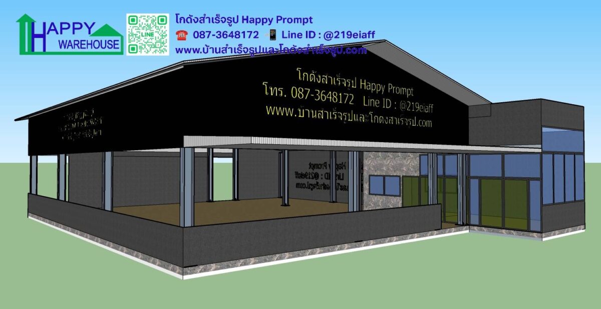 ยิมมวย HW-H ขนาด 13x18x5 เมตร พร้อมคาเฟ่ และบ้านพัก - Image 20