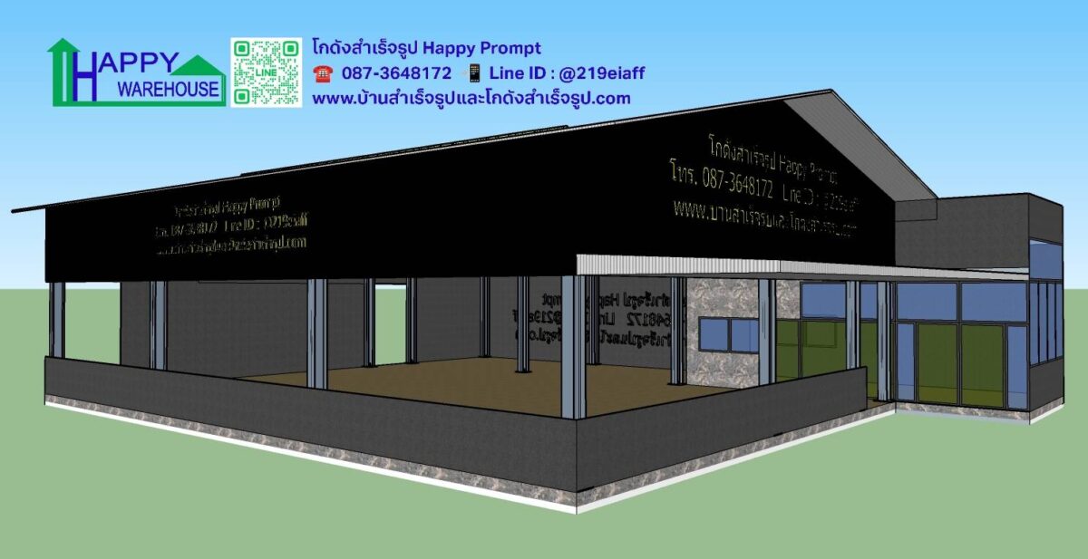 ยิมมวย HW-H ขนาด 13x18x5 เมตร พร้อมคาเฟ่ และบ้านพัก - Image 18